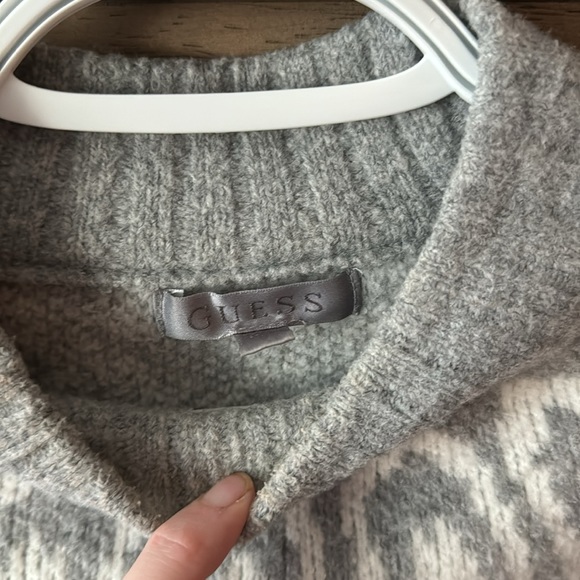 Guess Fair Isle Sweater - size Small - Grey - Picture 3 of 5